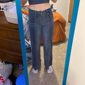 Two-toned blue jeans